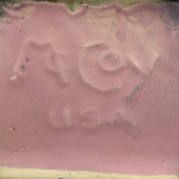 VTG McCoy Pottery Vase Pink Black Speckled Ceramic‎ Mid-Century Modern Signed - Picture 7 of 14